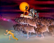 The 'The Lion King' stampede scene from 'The Wonderful World of Disney on Ice' 2017.