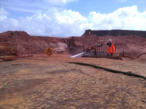 Mining at the Base Titanium mine in Kwale