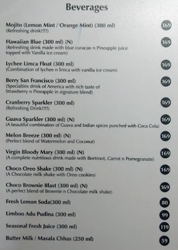 Gormoh menu 