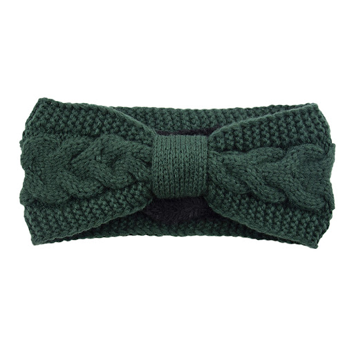 Title 17, Fleece Knitted Headband with Twist Bow, a cozy ...