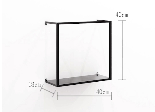 Title 2, Nordic Wrought Iron Wall Shelf Creative Lattice...