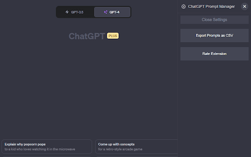 ChatGPT Prompt Manager