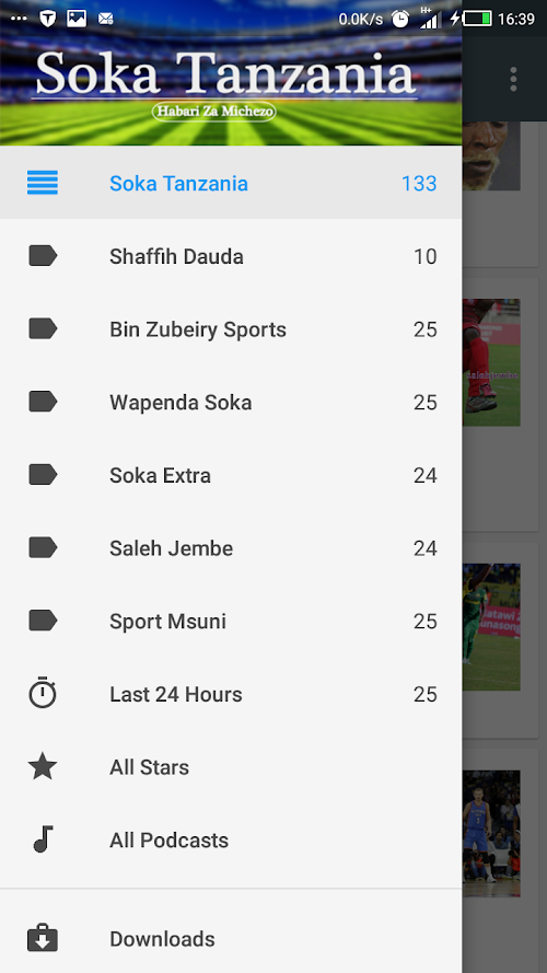 Android application Soka Tanzania screenshort