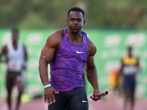 Jamaica's Nesta Carter competes in a past race