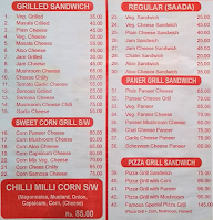 Famous Grill menu 1