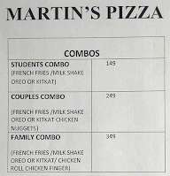 Martin's Pizza menu 3