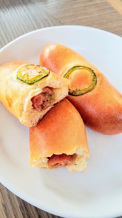 Cheddar Jalapeno Sausage Kolache, one of the options at Good Coffee in the Woodlark Hotel in downtown Portland