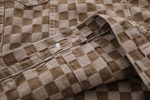 Title 9, Matching Checked Jean Jackets for Men and Women...
