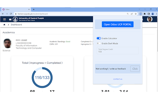 UCP Grade Calculate