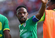 Mduduzi Mdantsane of Baroka celebrates goal during the Absa Premiership 2018/19 match between Highlands Park and Baroka at Makhulong Stadium, Johannesburg on 09 March 2019.