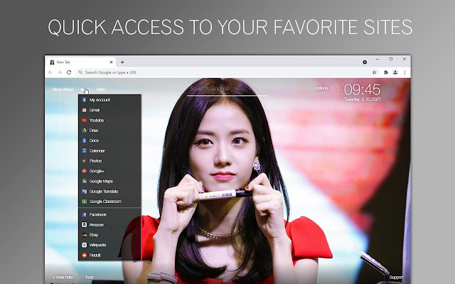 BLACKPINK Jisoo HD Wallpaper Custom New Tab