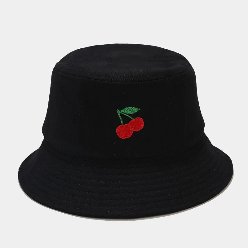 Title 6, Sombrero de pescador bordado con estampado de f...