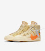 the ten blazer mid canvas pale vanilla total orange