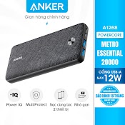 Pin Sạc Dự Phòng Anker Powercore Metro Essential 20000 - A1268