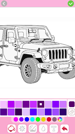 Screenshot Car coloring games - Color car