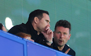 Frank Lampard looks on during the Premier League match between Chelsea and Liverpool at Stamford Bridge in London on April 4 2023.