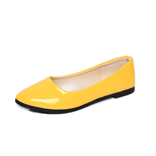 Title 3, Candy colored shallow mouth rubber sole work sh...