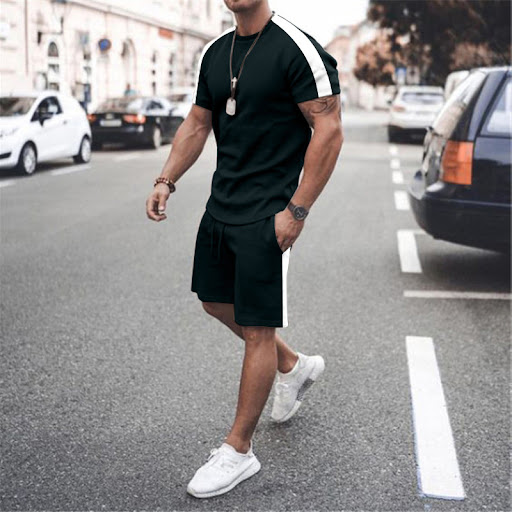 Title 12, New Mens Short Sleeve Shorts Athletic Suit Per...