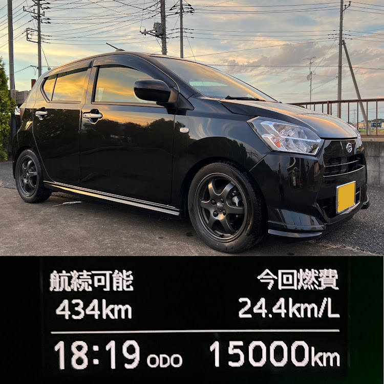 ミライースの15000km・5ヶ月に関するカスタム事例の投稿画像1枚目