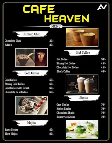 Cafe Heaven menu 