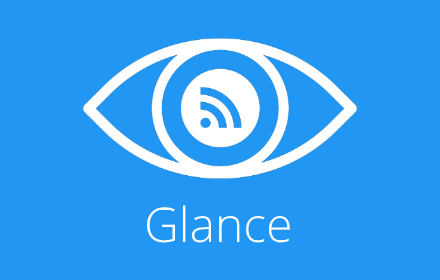 Glance - New Tab replacement with RSS small promo image