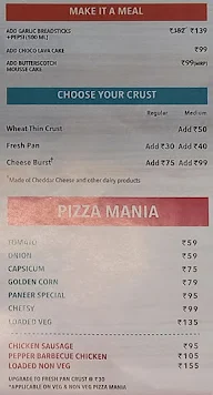 Domino's Pizza menu 2