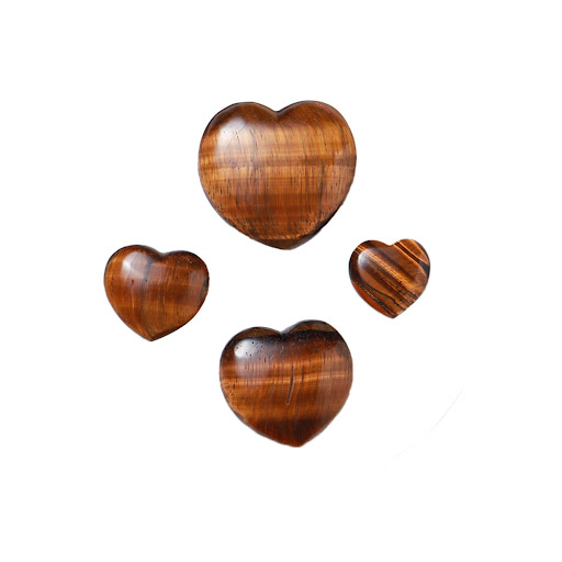 Title 2, Natural Tiger Eye Love Crystal Heart Enhances R...