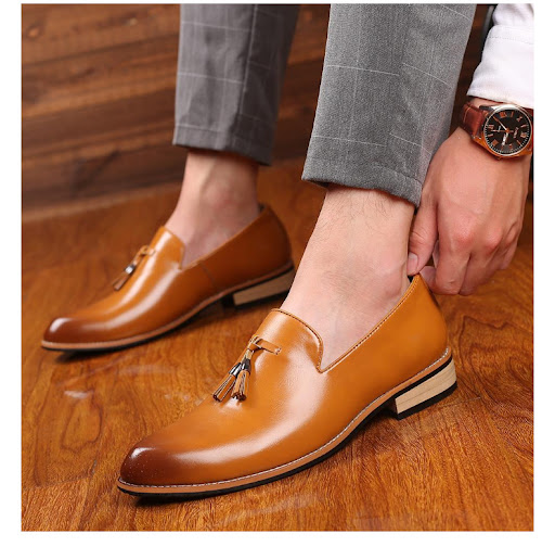 Title 13, Pointed-toe British mens formal shoes Classic ...