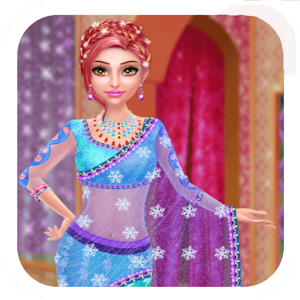 dress up games and make up indian game for girls  Icon