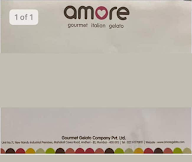 Amore Gelato menu 2