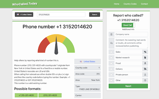 WhoCalled.Today | Phone number lookup