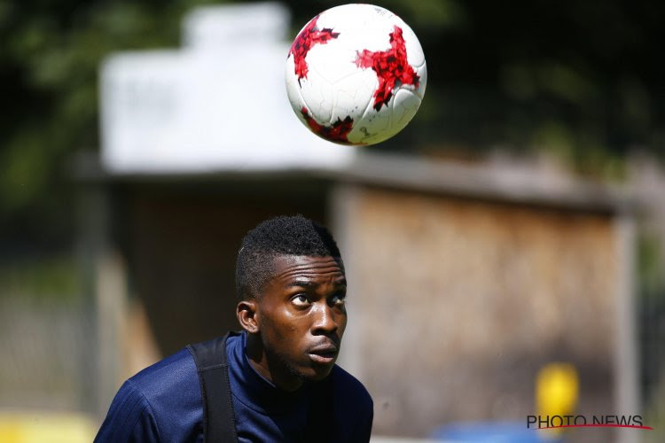 Henry Onyekuru réagit après son premier but pour Anderlecht