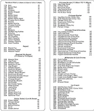 Surya Hotel menu 8