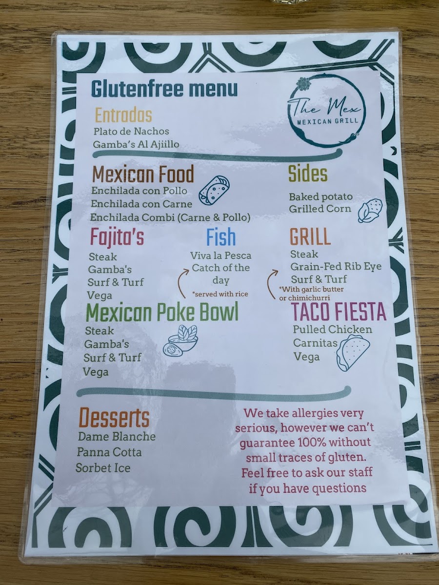 GF menu