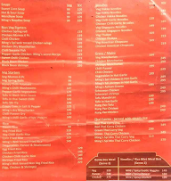 Ming's Kitchen menu 1