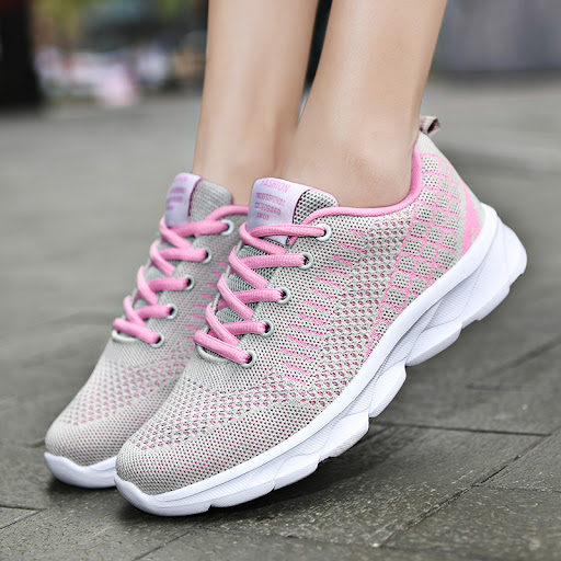Title 4, Womens Large Size Breathable Mesh Sneakers Com...