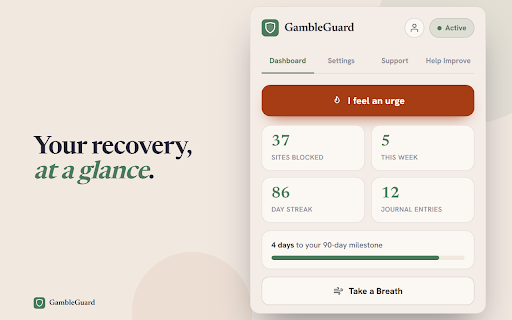 GambleGuard – Gambling Blocker & Quit Support screenshot 3