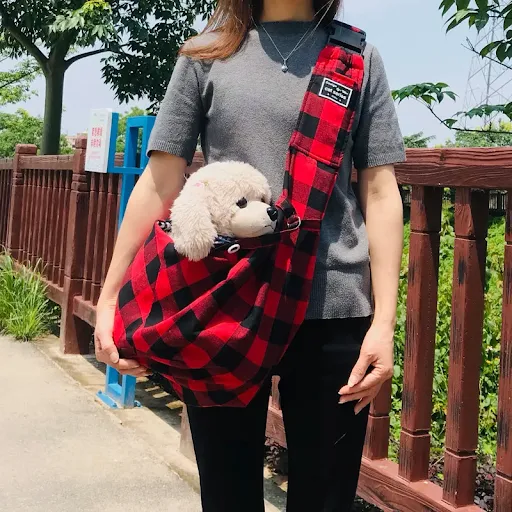 Breathable Pet Go Bag Foldable Dog Backpack Portable Single Shoulder Crossbody Solid Color Pet Outing Travel Bag Pet Acc