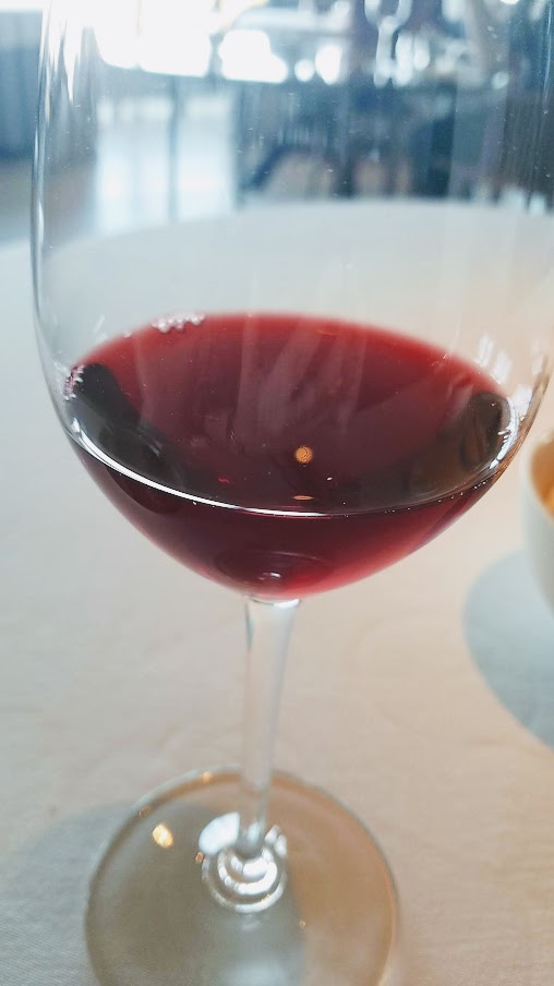 Cherry and Söl juice pairing at Geranium, a three Michelin star restaurant in Copenhagen