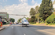 A woman was airlifted to hospital after a hit-and-run incident in Ferndale.