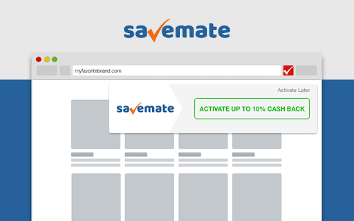 SaveMate: Your Coupons & Cash Back Tool