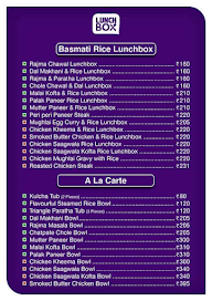 Lunch Box menu 1