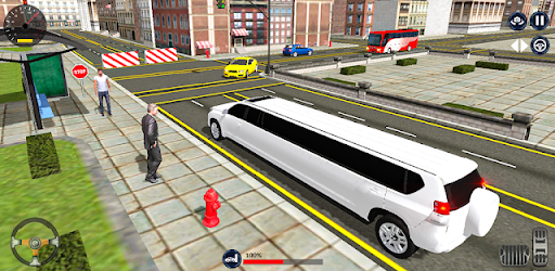 Car driving limousine car game