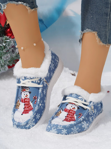 Title 2, European and American Christmas Short Snow Boot...