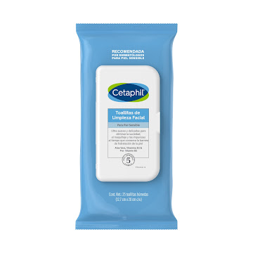 Toallas Húmedas Cetaphil Facial x 25 und  