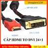 [Mã Elhace Giảm 4% Đơn 300K] Cáp Hdmi To Dvi 24+1 (Loại Tốt) - Dây Dù - Truyền Dẫn Tín Hiệu Tốt - Dài 1.5M