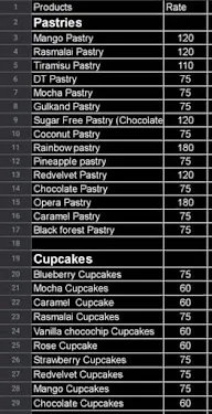 Fantasy Bakery N Patisserie menu 1