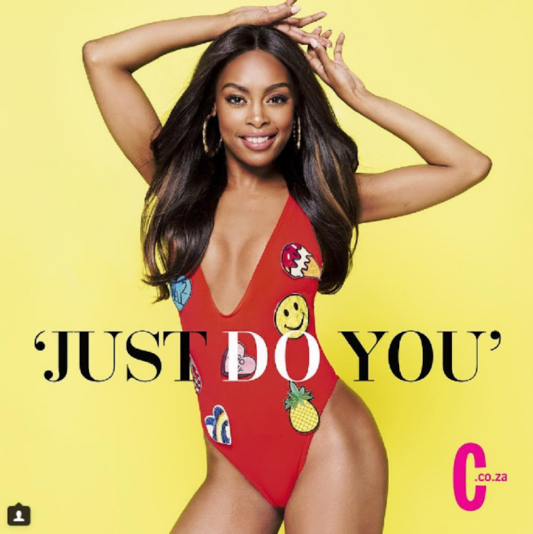 K Naomi still making waves as a cover girl in the November edition of Cosmopolitan SA Magazine. Image: INSTAGRAM