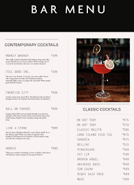 Chapter One Bar menu 3