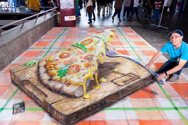 3D art street . look like real